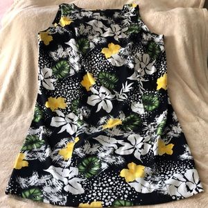 Sleeveless Floral Print Dress